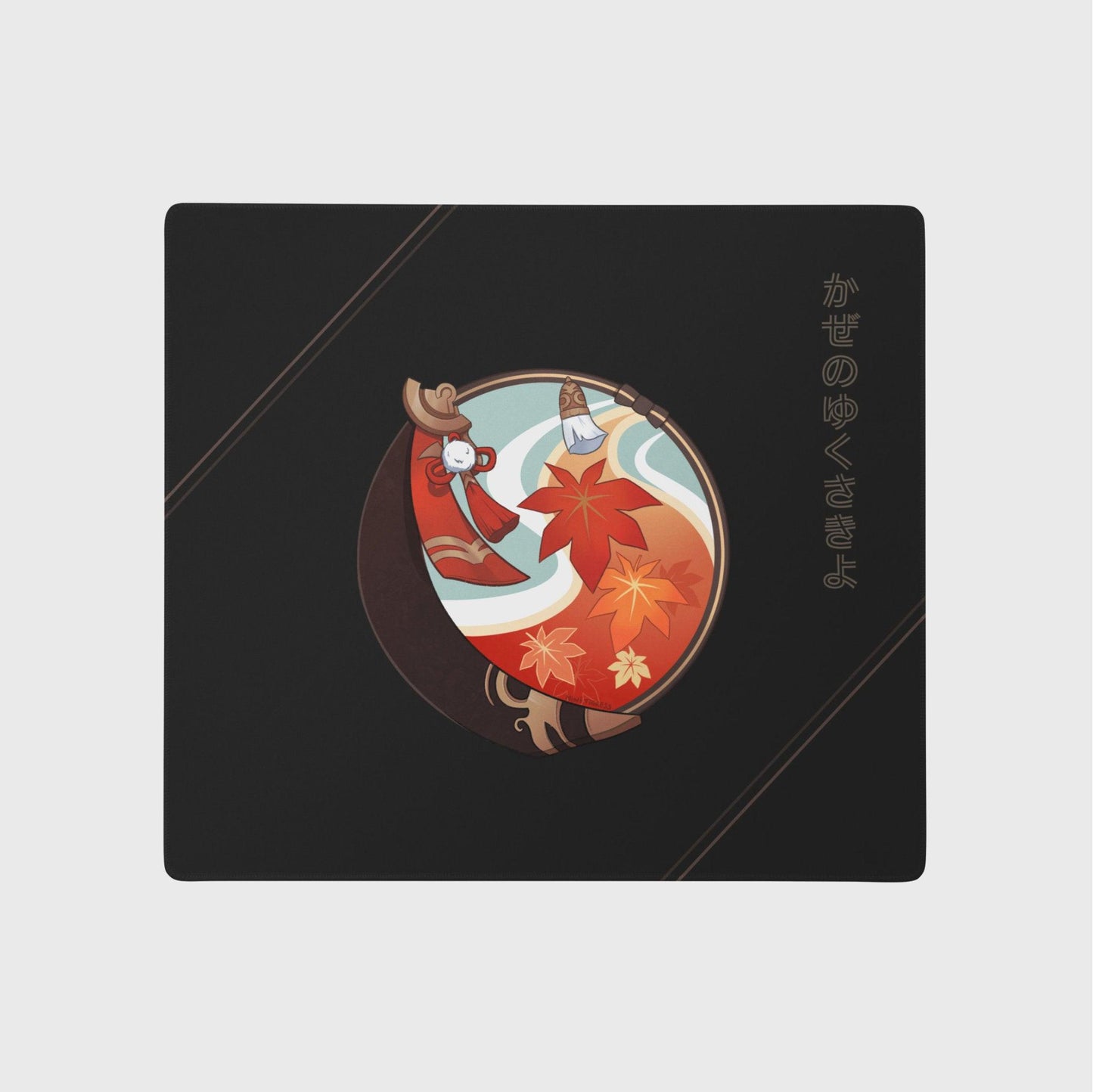 GI Scarlet Leaves Pursue Wild Waves - Kazuha Large Mouse Pad - Mini Tigress Studio