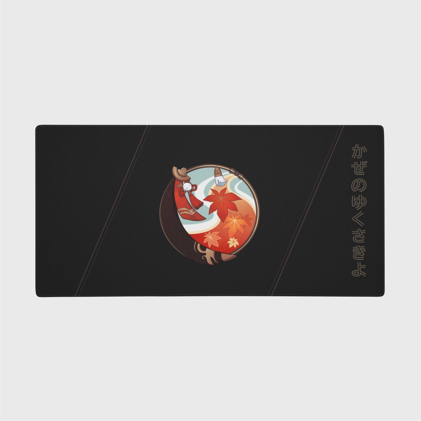 GI Scarlet Leaves Pursue Wild Waves - Kazuha Desk Mat - Mini Tigress Studio