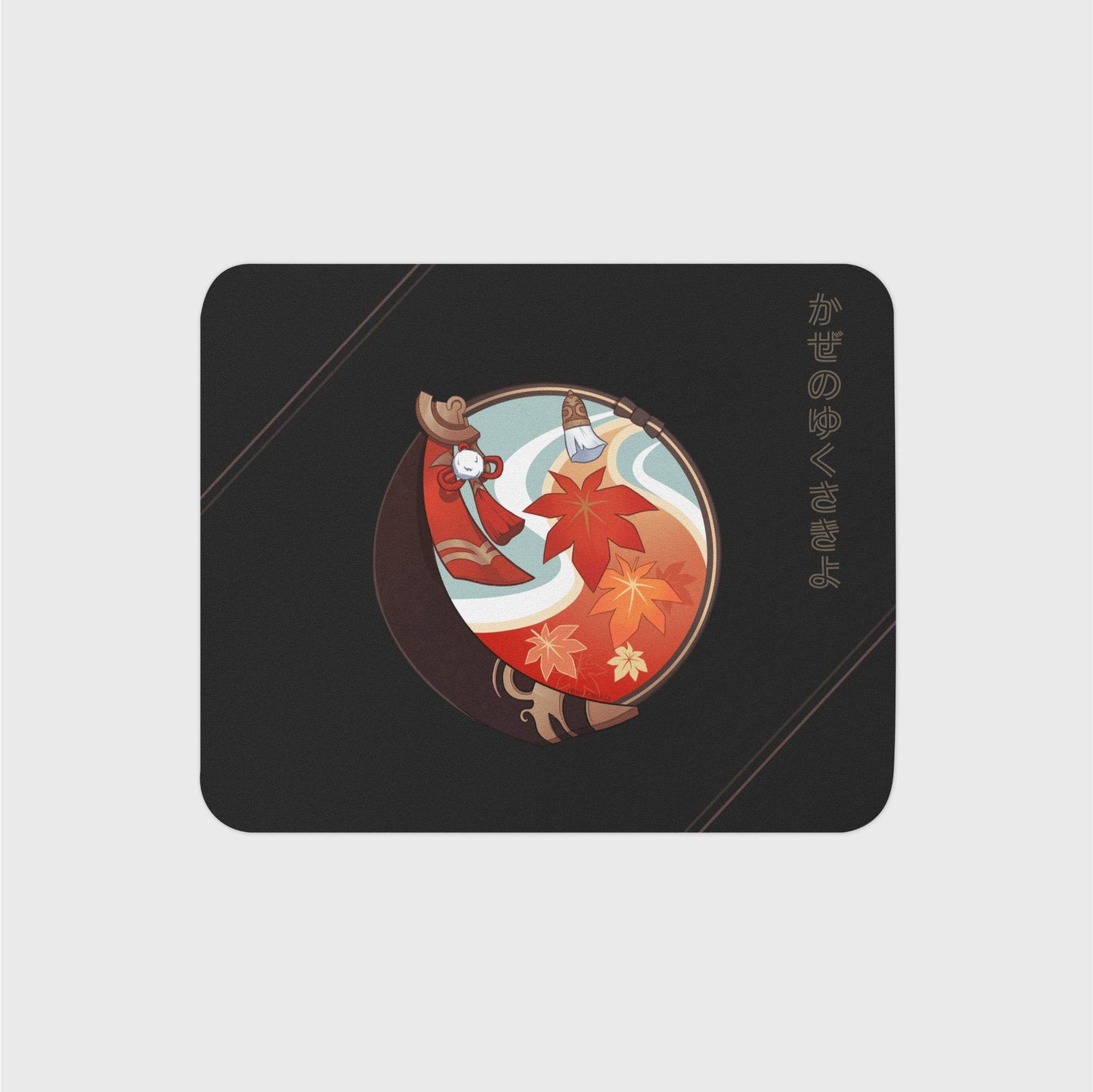 GI Scarlet Leaves Pursue Wild Waves - Kazuha Mouse Pad - Mini Tigress Studio