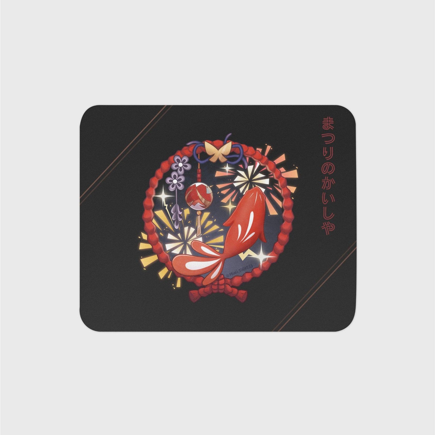 GI Frolicking Flames - Yoimiya Mouse Pad - Mini Tigress Studio