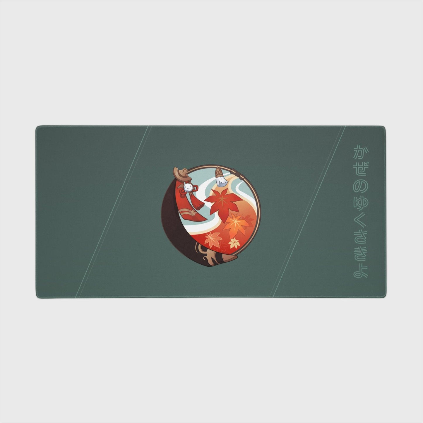 GI Scarlet Leaves Pursue Wild Waves - Kazuha Desk Mat - Mini Tigress Studio