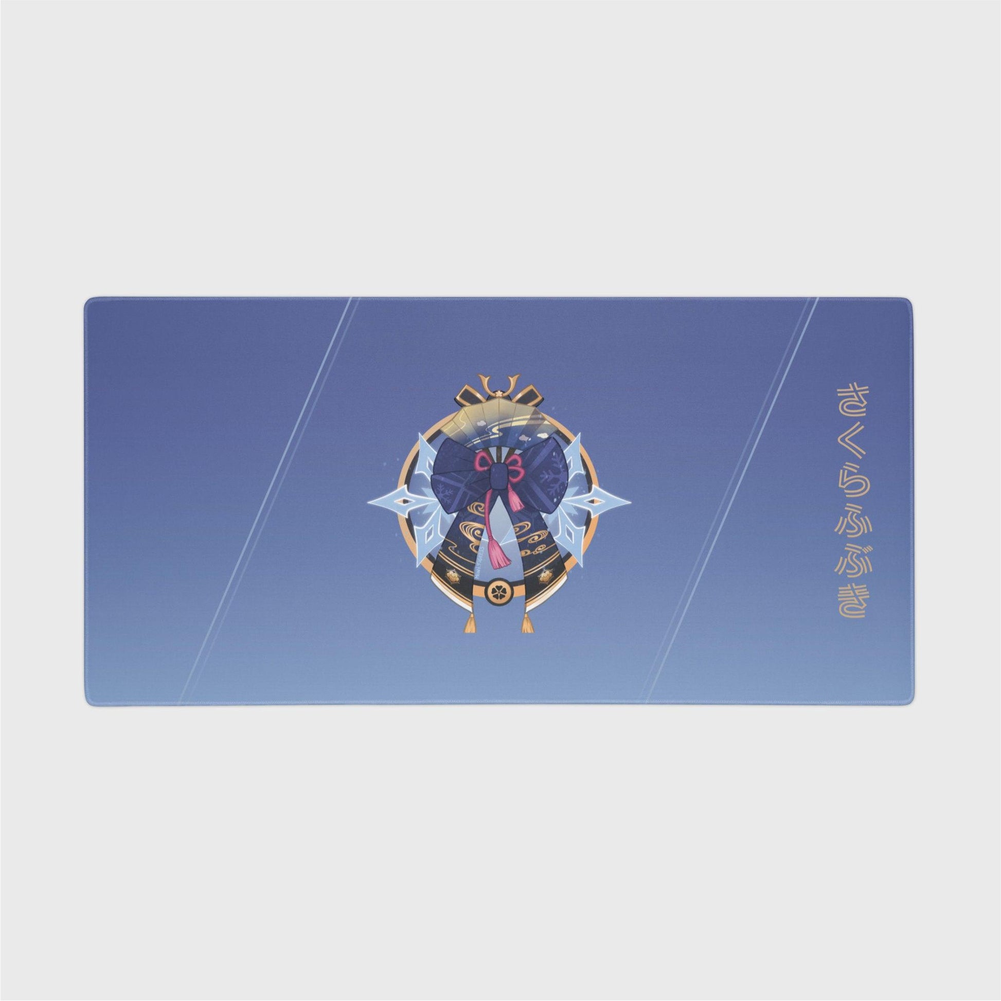 GI Frostflake Heron - Ayaka Desk Mat - Mini Tigress Studio