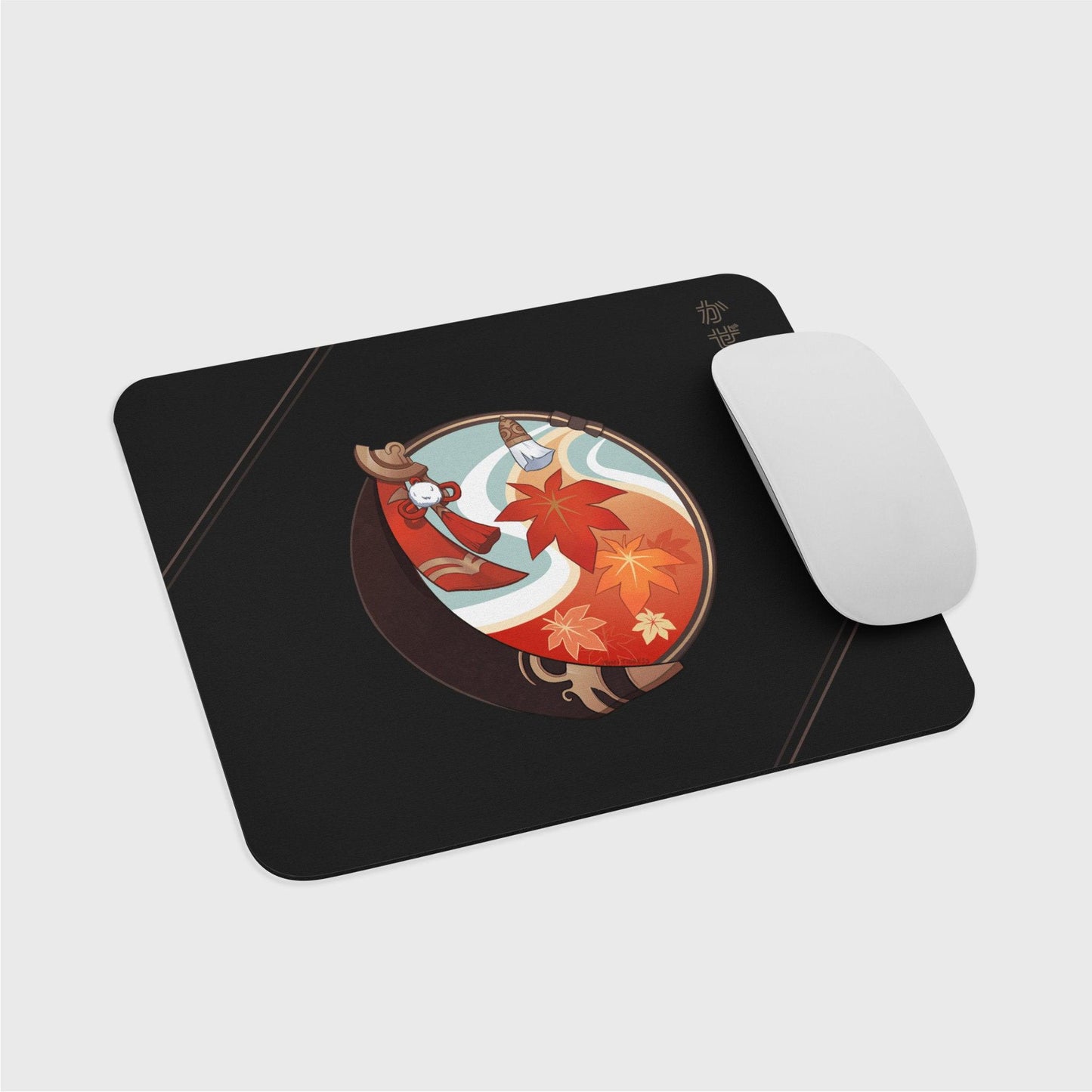 GI Scarlet Leaves Pursue Wild Waves - Kazuha Mouse Pad - Mini Tigress Studio