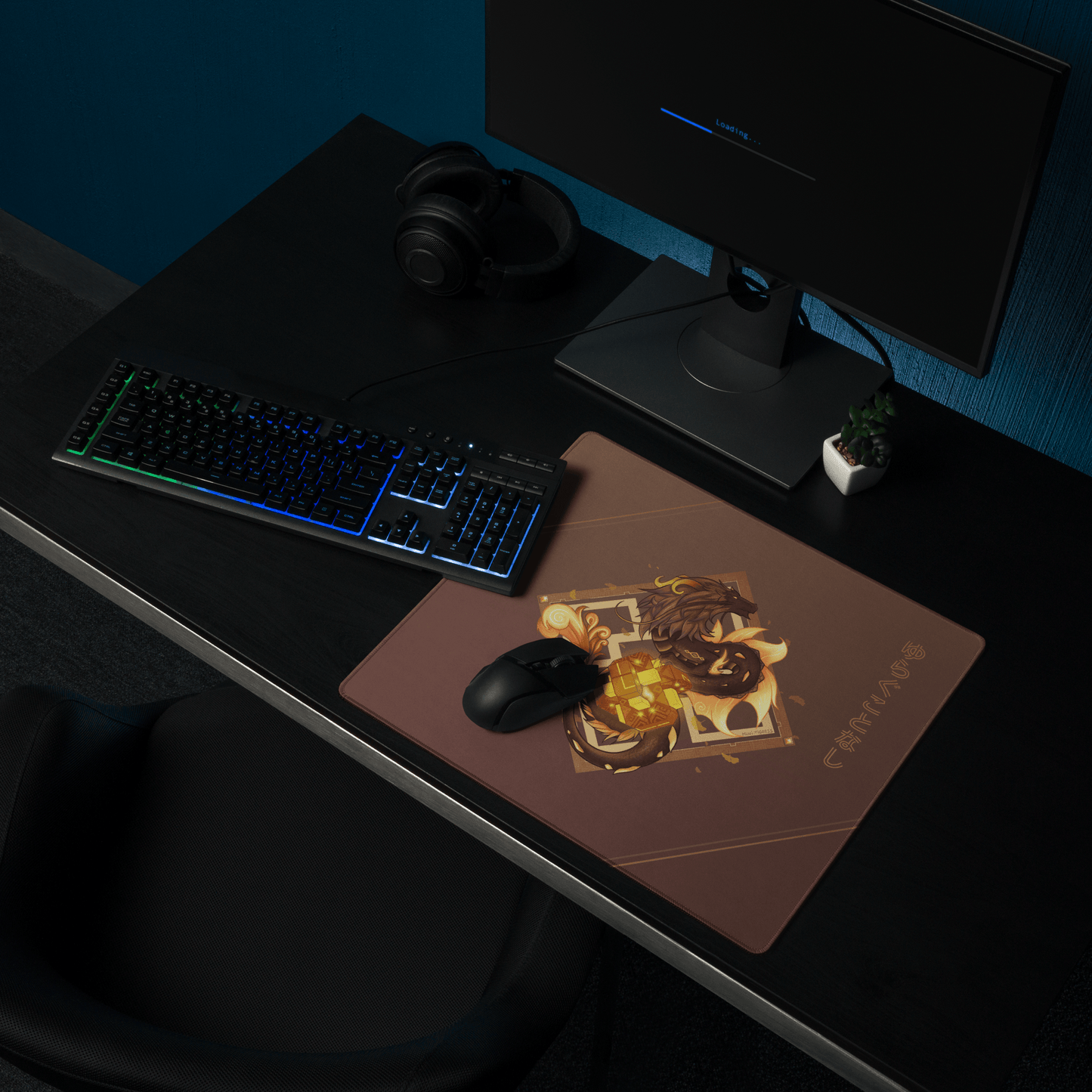 GI Vago Mundo - Zhongli Large Mouse Pad - Mini Tigress Studio