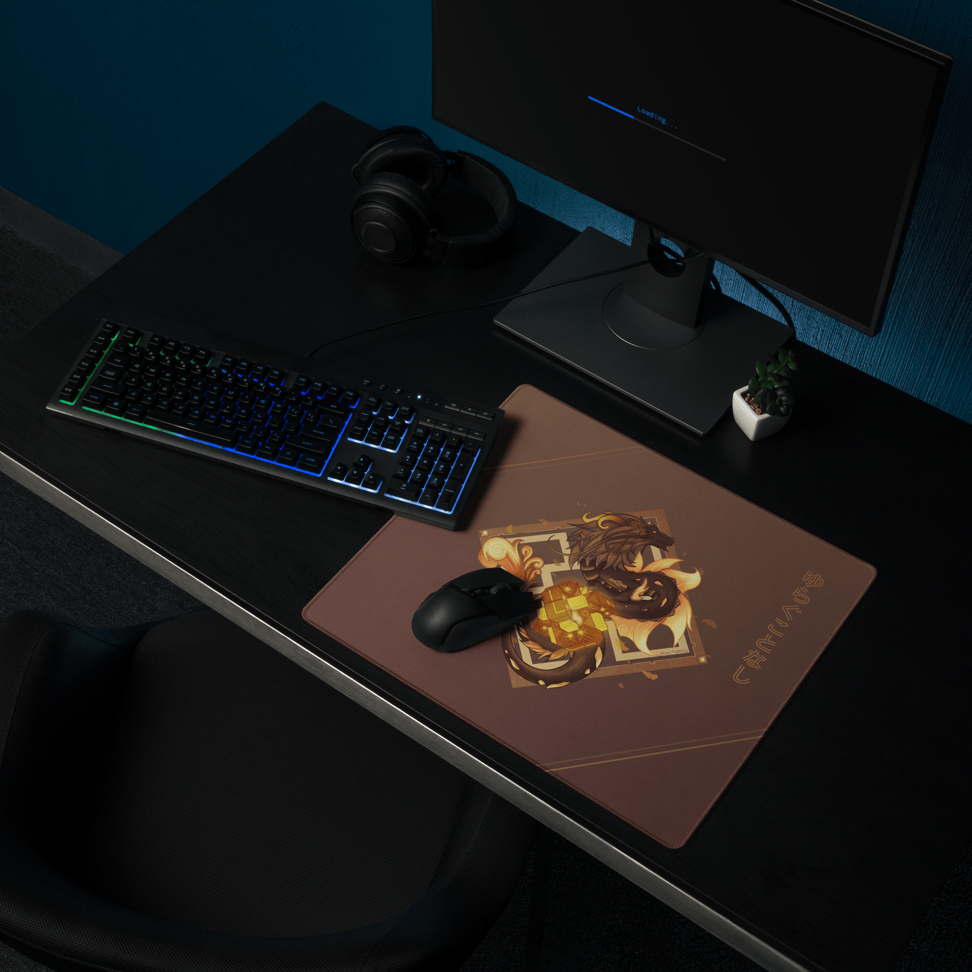 GI Vago Mundo - Zhongli Large Mouse Pad - Mini Tigress Studio