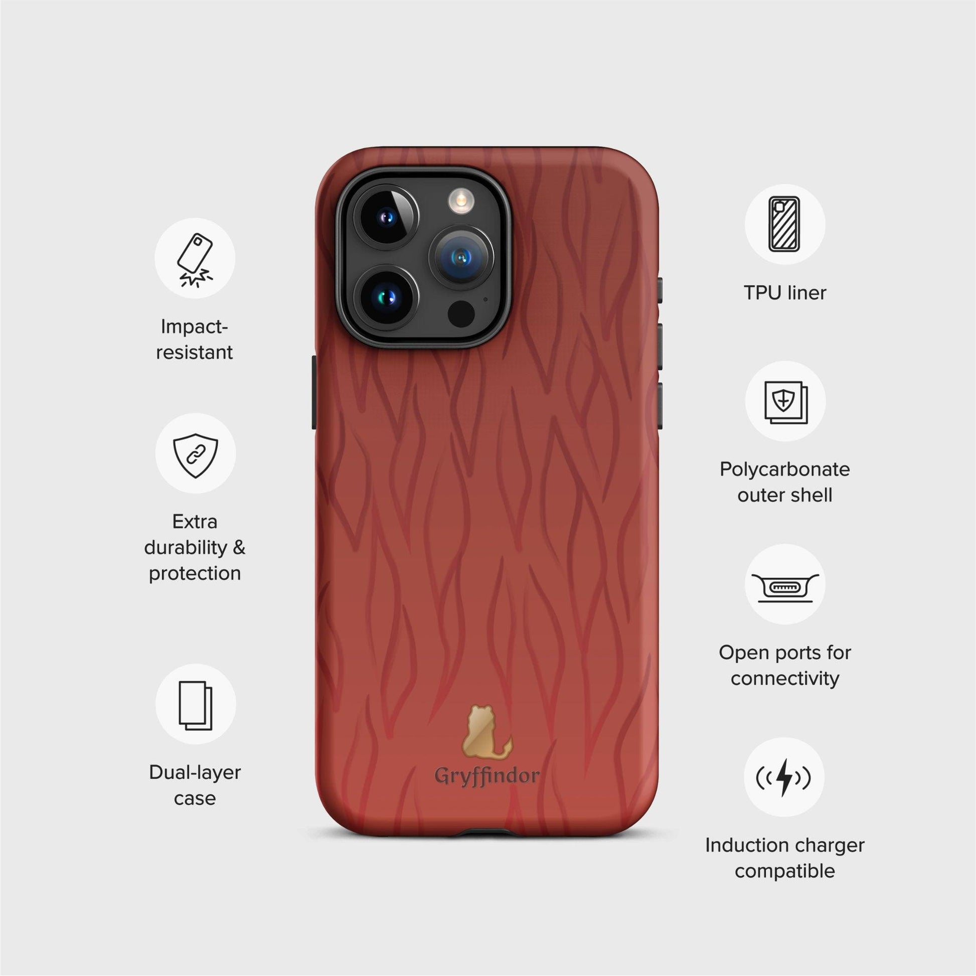 Hogwarts Houses: Gryffindor Phone Case - Mini Tigress Studio