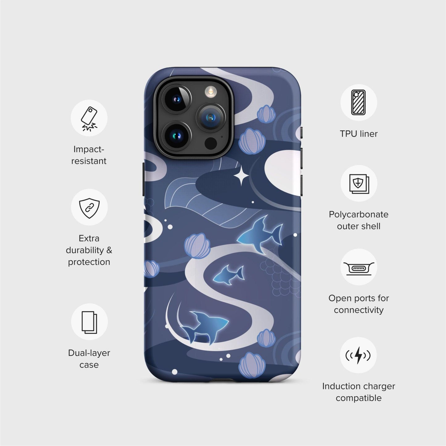 Kokomi Pattern Phone Case - Mini Tigress Studio