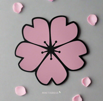 Black / Pink Petals